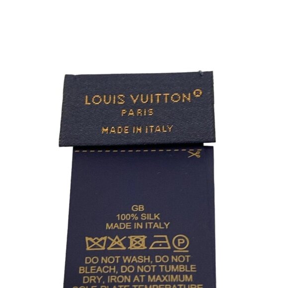 LOUIS VUITTON Bandwidth up and away Blue Vivienne Scarf bran-392-090825 - Picture 4 of 4